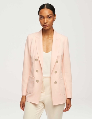 Blazer Anne Klein Faux Double Breasted With Patch Pockets   | QHZ-7608455